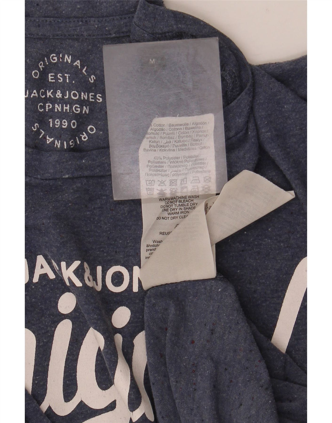 Jack & Jones muška majica kratkih rukava srednje veličine tamnoplavi pamuk