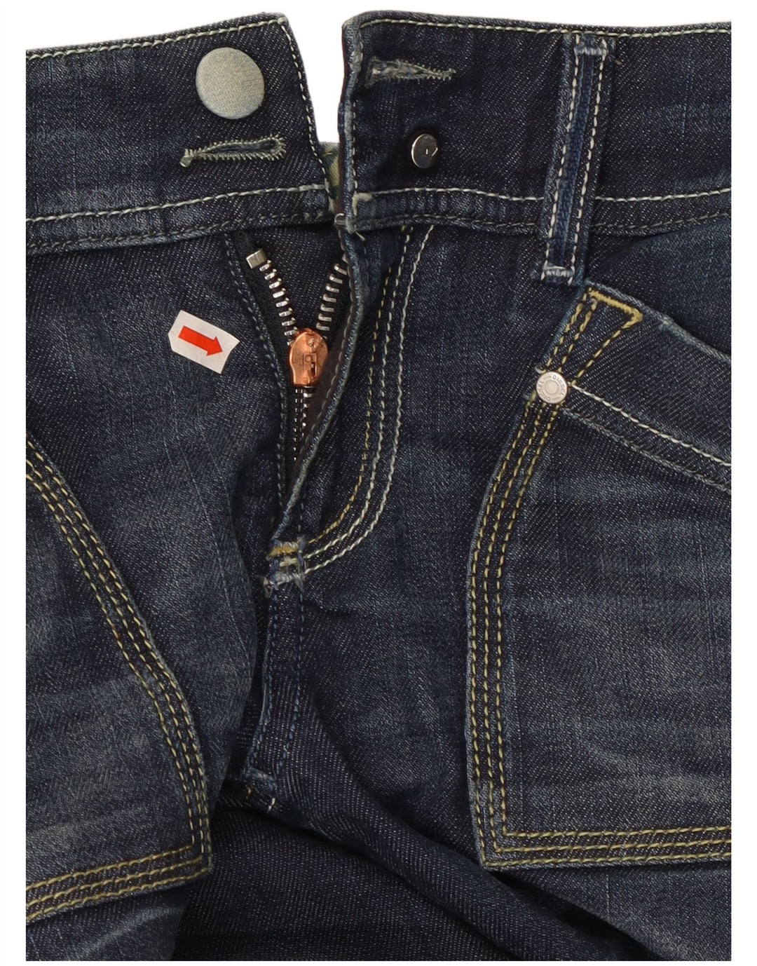 DIESEL Ženske traperice Reckfly Bootcut W26 L32 tamnoplavi pamuk