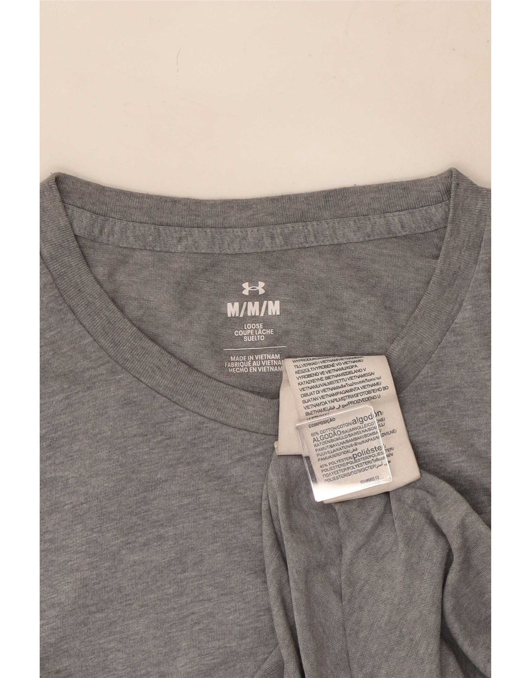 Under Armour muška majica kratkih rukava Srednje sivi pamuk
