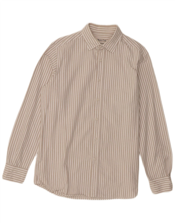 Massimo Dutti muška košulja s velikim bijelim pamučnim prugama
