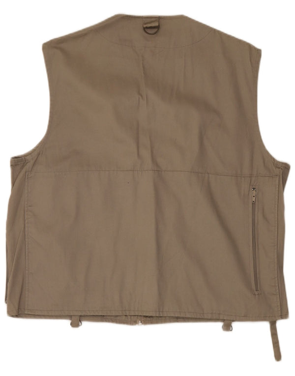Univers Mens Utility Gilet IT 52 XL Bež Pamuk