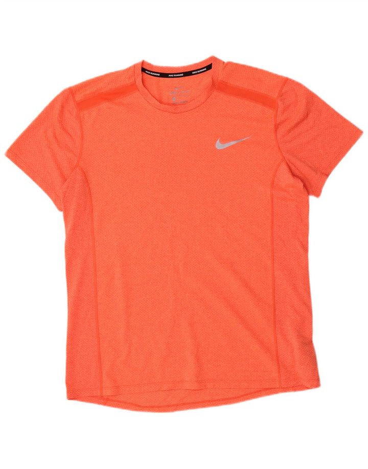 Nike muška majica kratkih rukava za trčanje velika narančasta poliesterska majica kratkih rukava