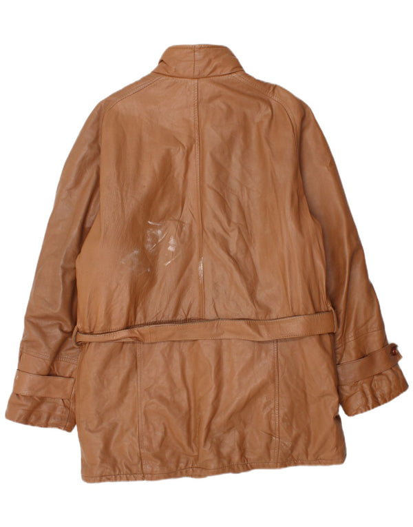 Vintage muški kožni kaput IT 50 Large Brown Leather