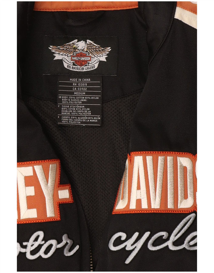 Harley Davidson ženska gornja jakna trenirke UK 14 srednje crne boje
