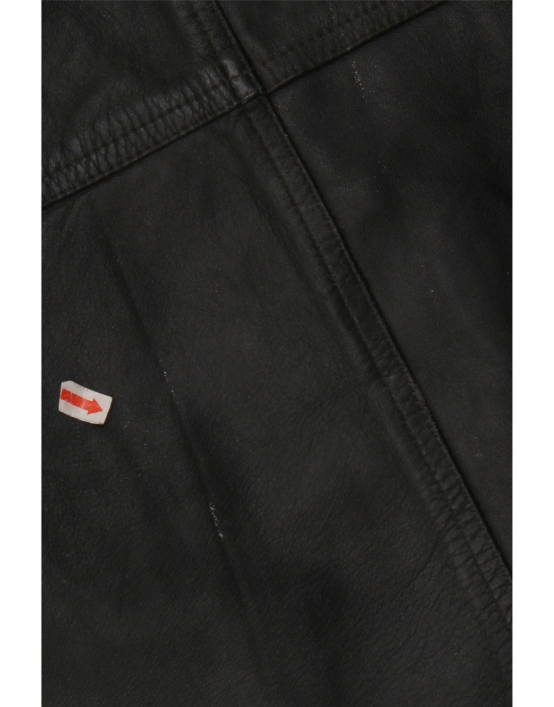 VINTAGE muški kožni prsluk IT 56 2XL kaki koža