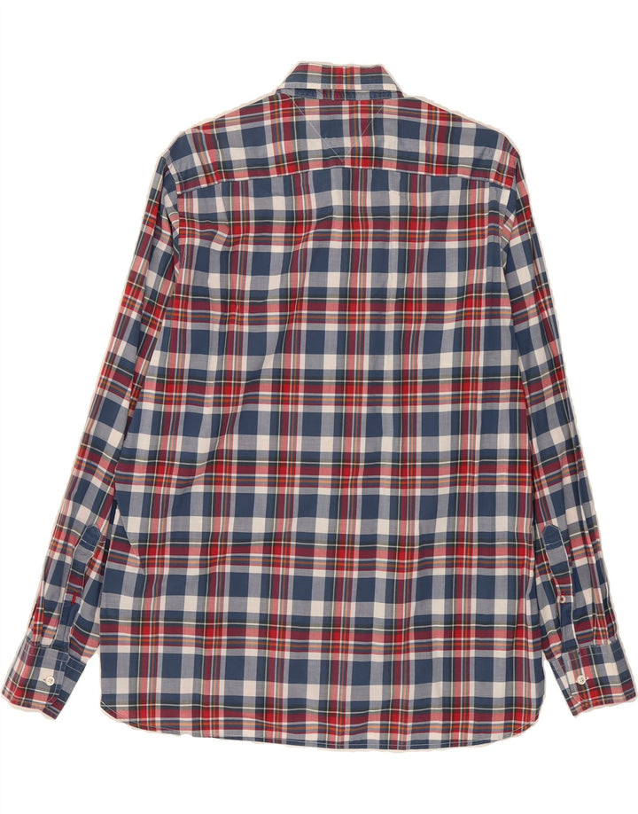 TOMMY HILFIGER Mens Custom Fit Shirt Medium Multicoloured Check Cotton Vintage Tommy Hilfiger and Second-Hand Tommy Hilfiger from Messina Hembry 
