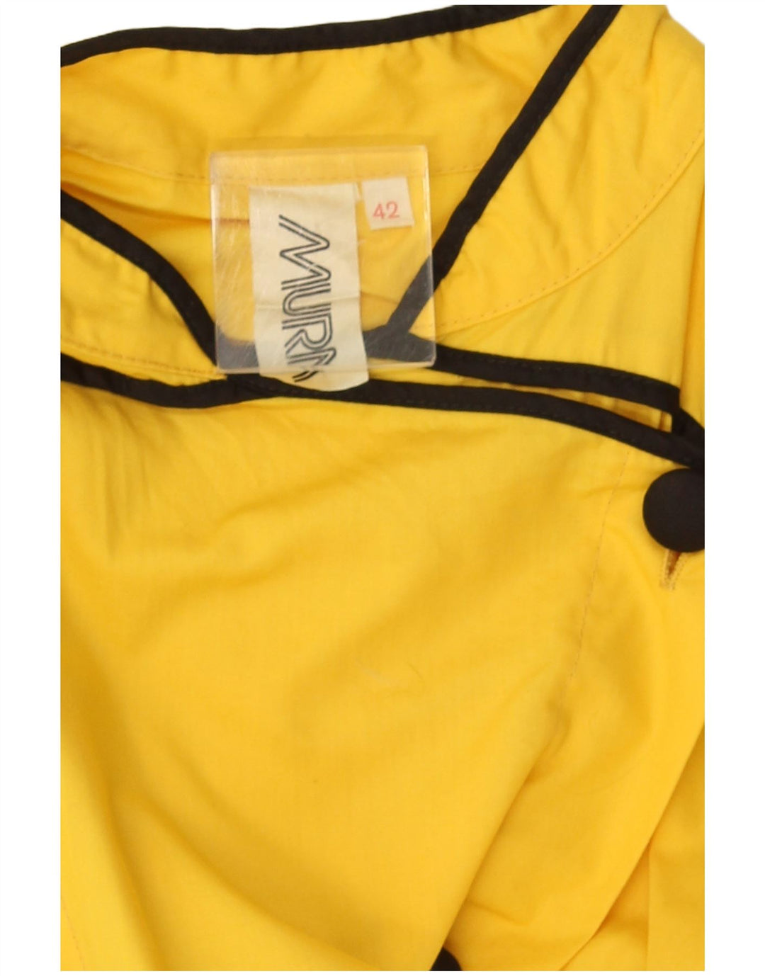 Vintage ženska plašt haljina bez rukava IT 42 srednje žuta