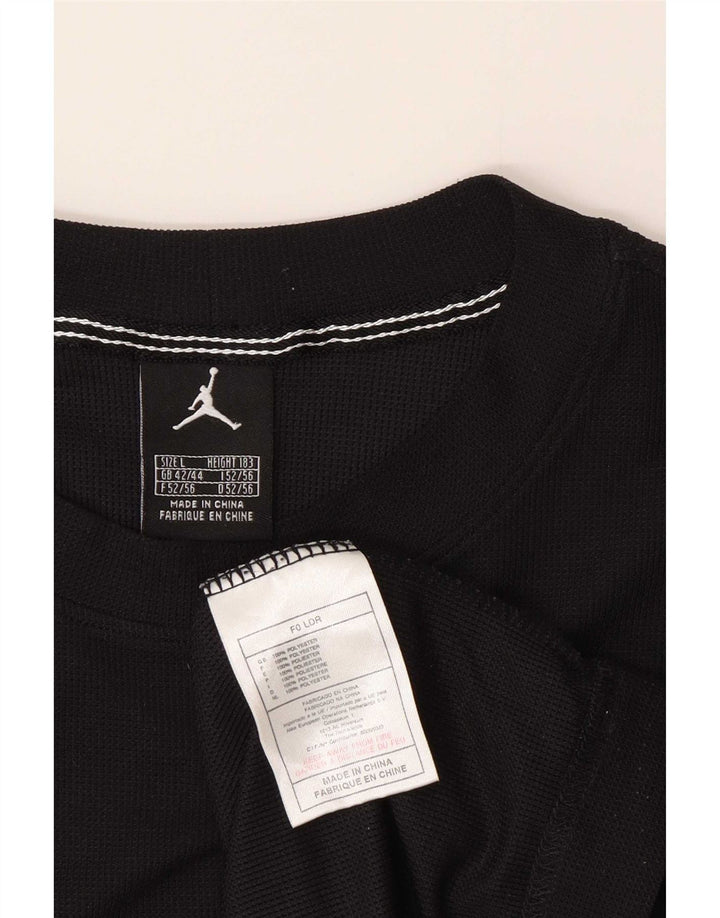 Jordan muška majica dugih rukava s grafikama UK 42/44 veliki crni poliester