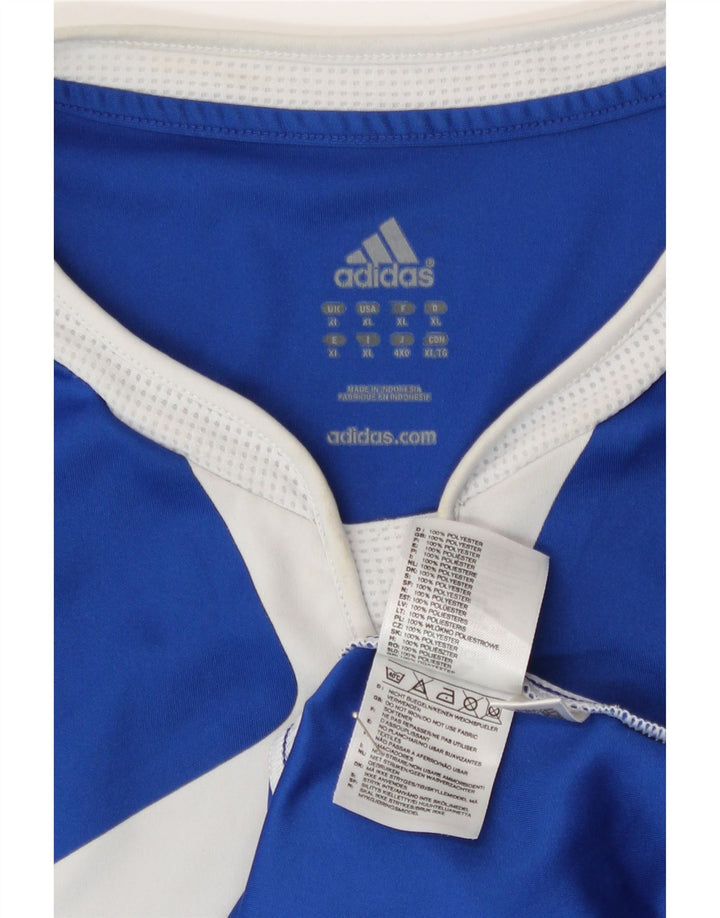 Adidas muška grafička majica kratkih rukava XL plava poliesterska boja