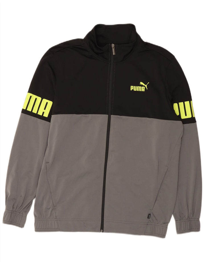 Puna muška trenirka PUMA Graphic, veliki crni poliester u boji