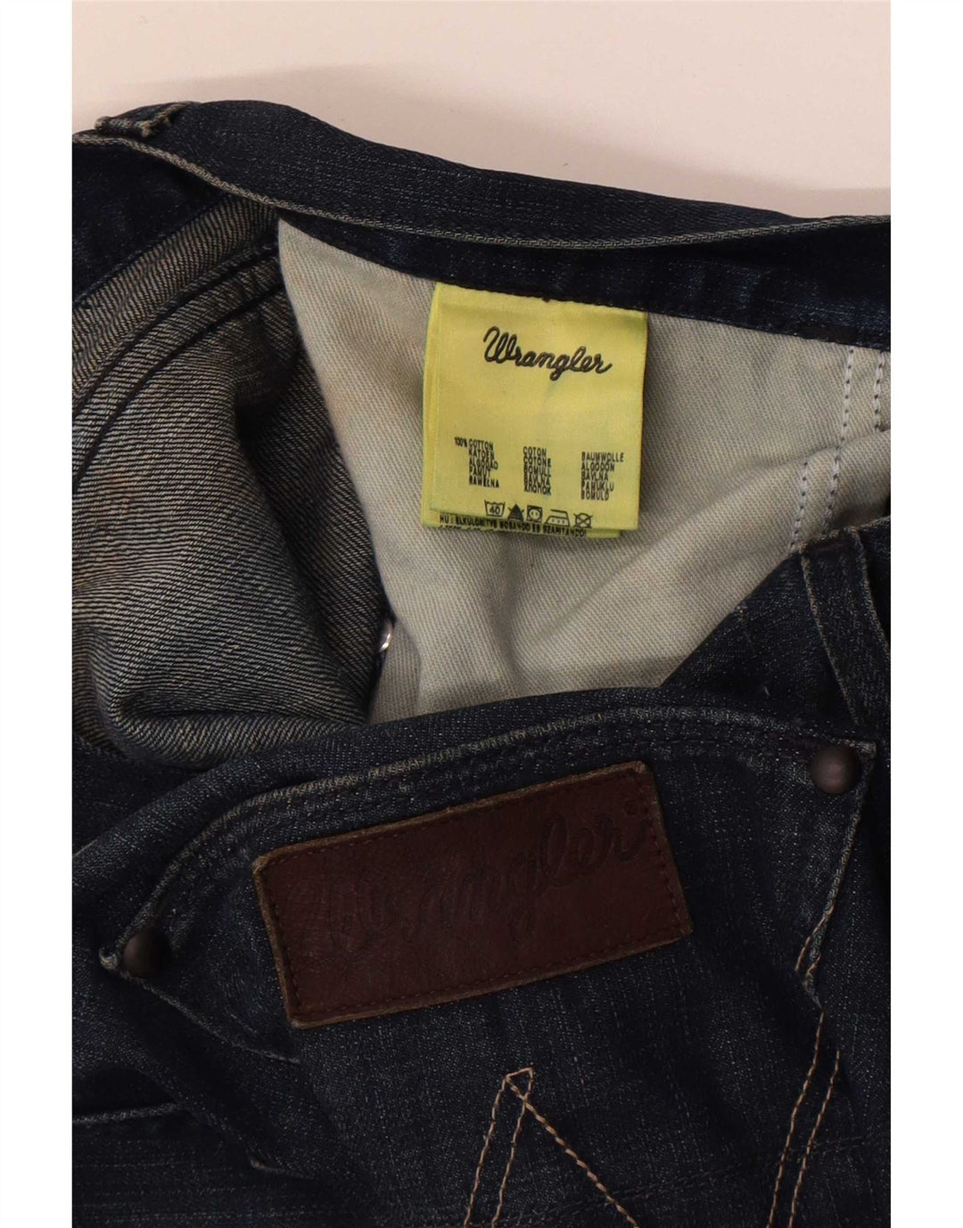Ženske traperice Wrangler Bootcut W34 L32 plavi pamuk