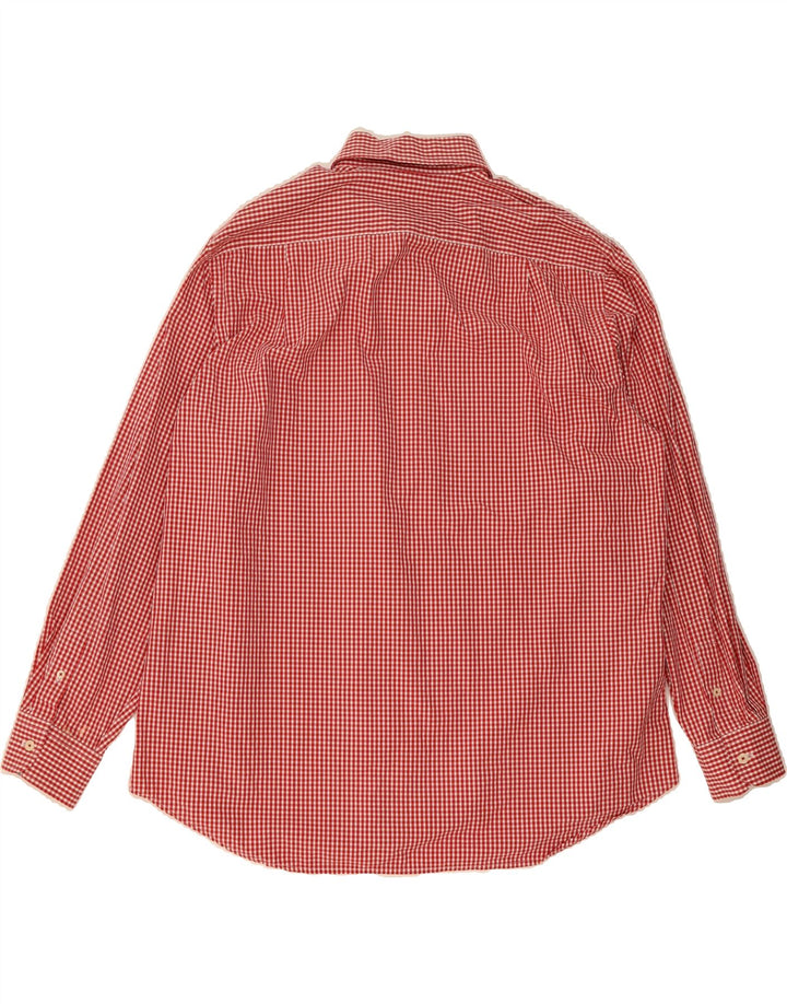 PIERRE CARDIN Mens Shirt XL Red Gingham Vintage Pierre Cardin and Second-Hand Pierre Cardin from Messina Hembry 