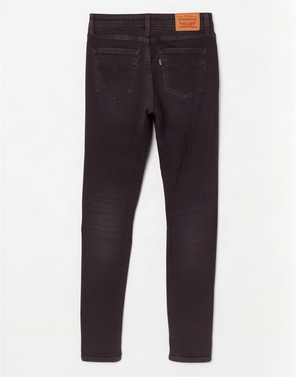Levi's Womens 721 High Rise Skinny Jeans W28 L30 Black Cotton