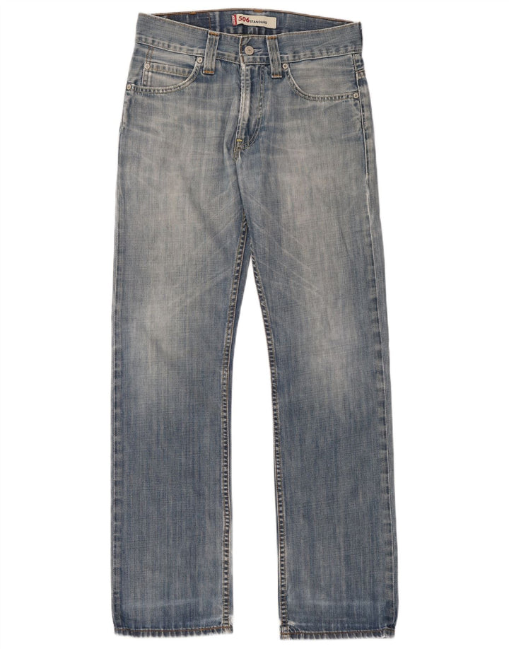 Levi's Mens 506 Standardne Ravne Traperice W30 L34 Plave