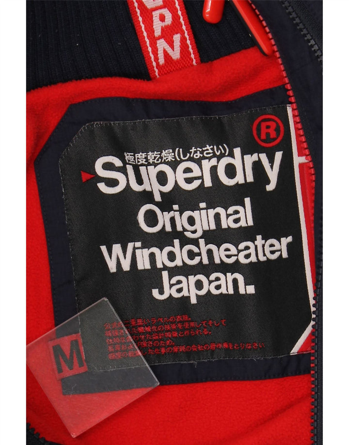 SUPERDRY Muška vjetrovka s kapuljačom UK 38 Srednje tamnoplava