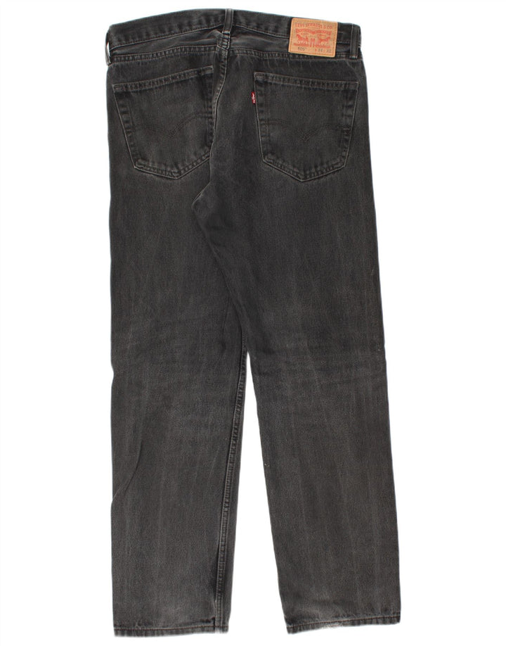 Levi's muške 505 ravne traperice W34 L32 sivi pamuk