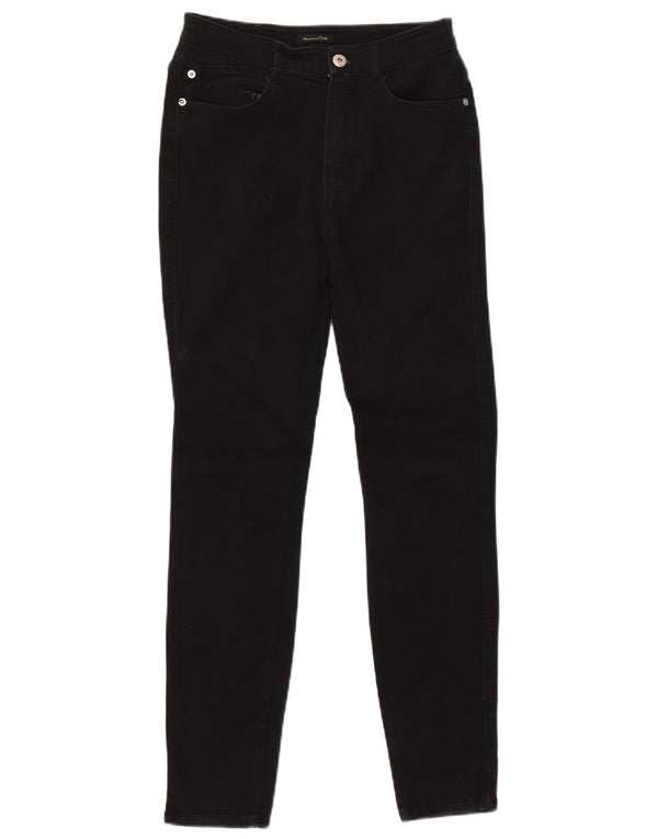 MASSIMO DUTTI Ženske uske traperice EU 36 XS W26 L28 crni pamuk