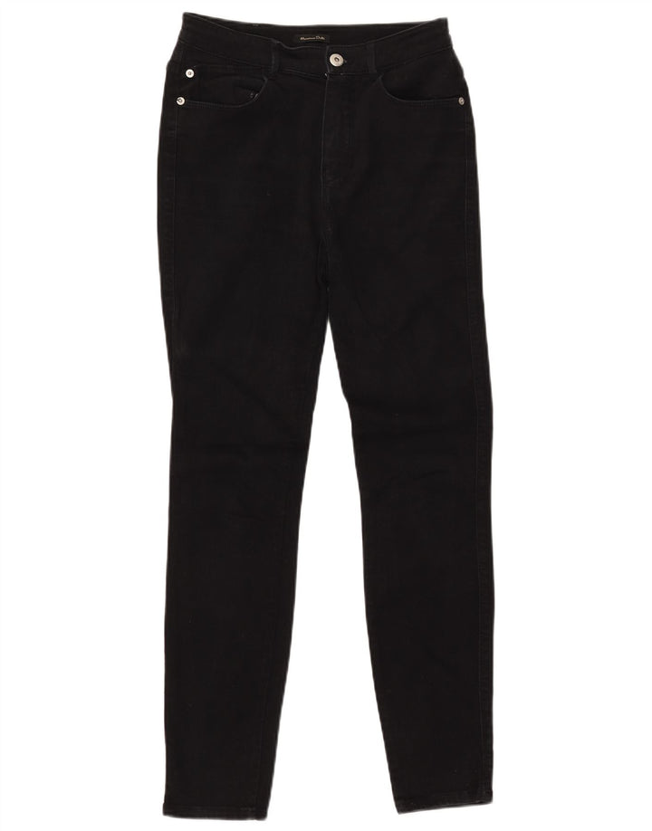 MASSIMO DUTTI Ženske uske traperice EU 36 XS W26 L28 crni pamuk