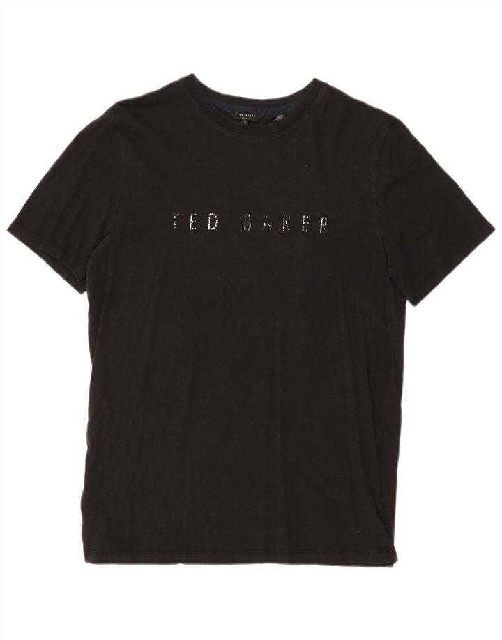 Ted Baker Muška grafička majica kratkih rukava Veličina 3 srednje crna