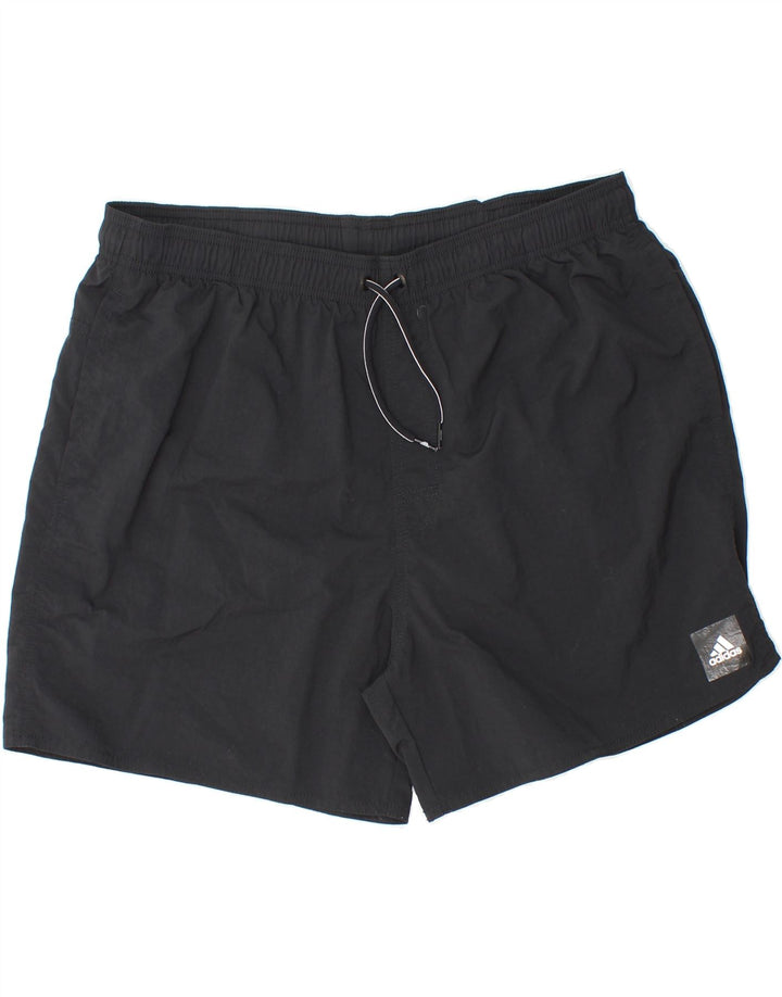 ADIDAS Mens Sport Shorts XL  Black Nylon Vintage Adidas and Second-Hand Adidas from Messina Hembry 