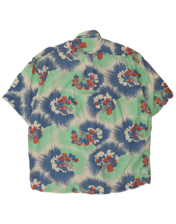 UNIFORMA Muška majica kratkih rukava XL Zeleni cvjetni pamuk