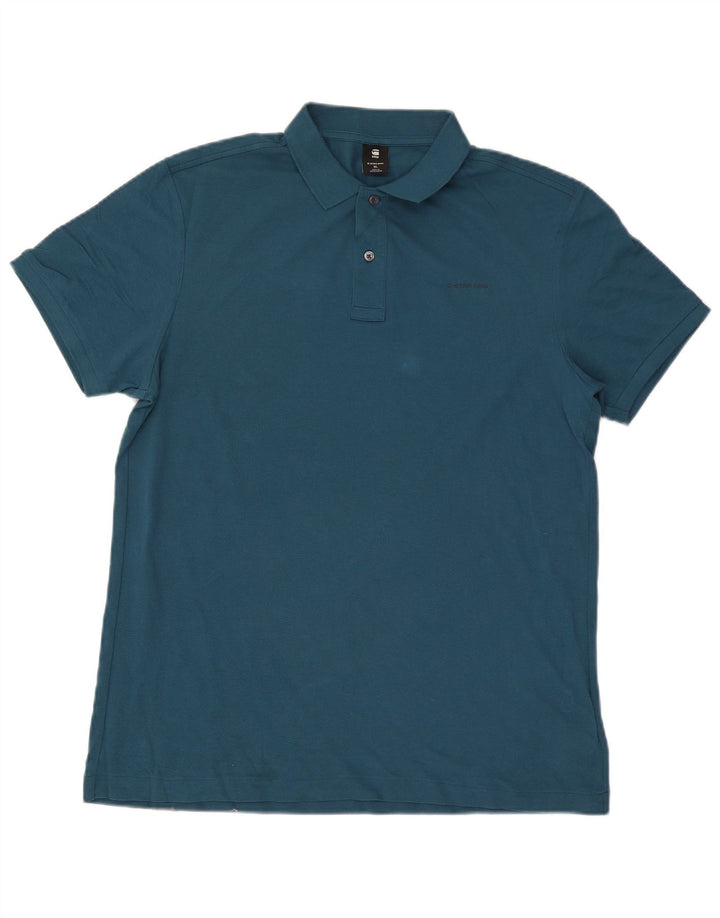 G-Star muška polo majica XL plavi pamuk