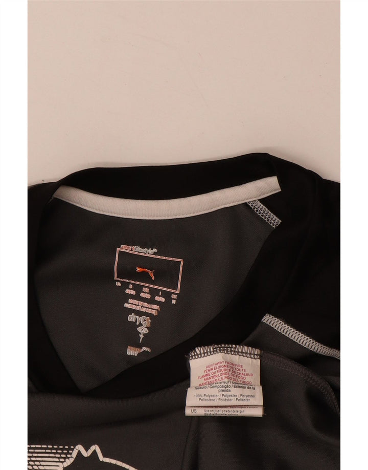 PUMA muška majica s grafičkim motivima, poliester srednje sive boje