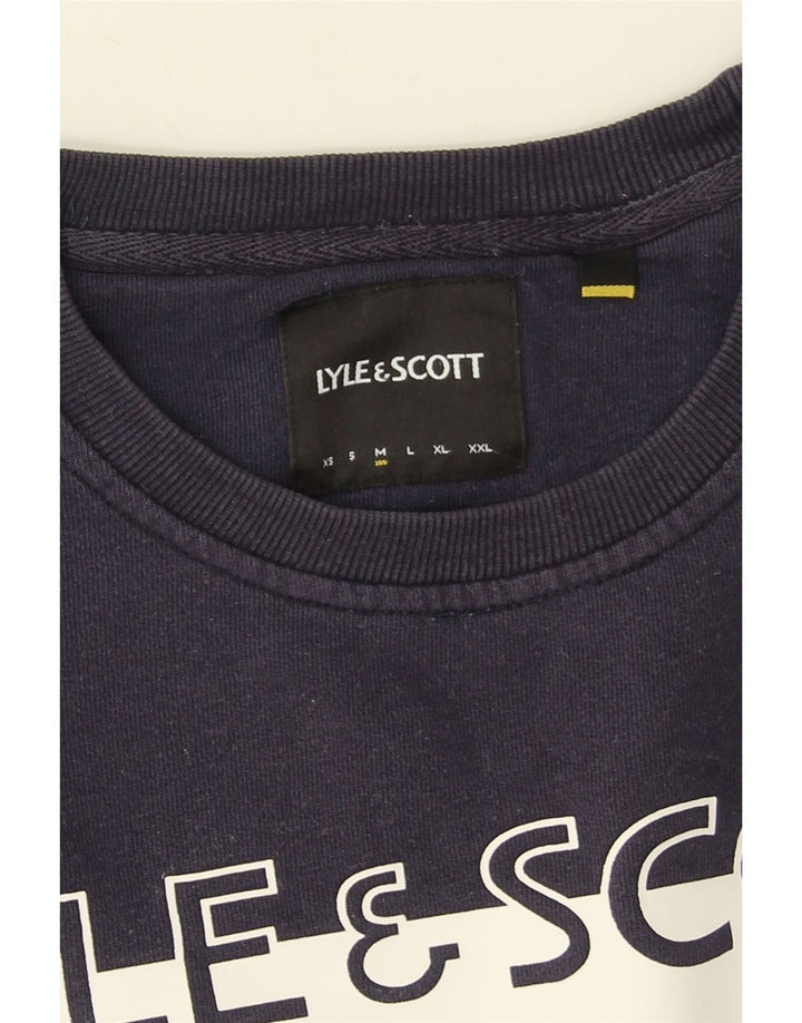 Lyle & Scott muška trenirka s motivima srednje plave boje
