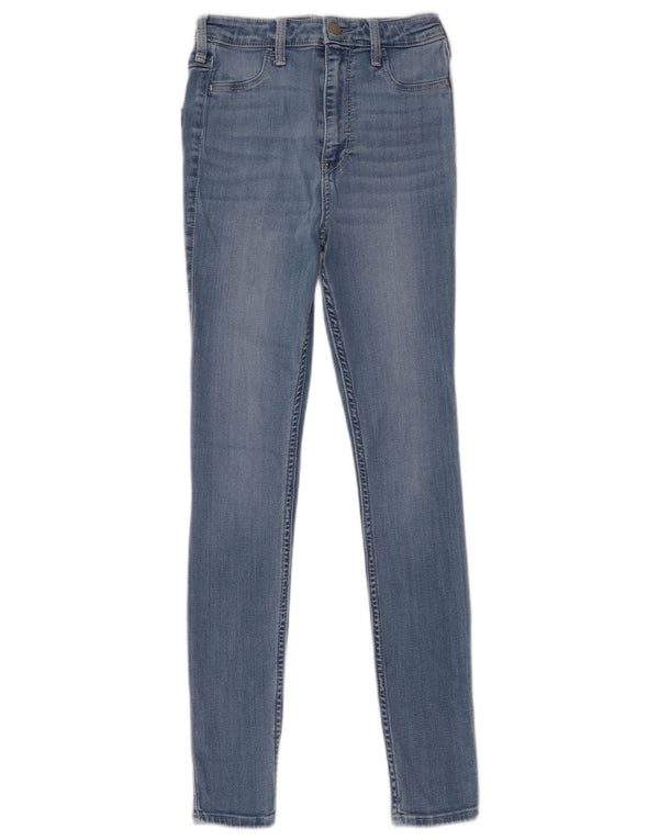 Hollister ženske uske traperice US 3 XS W26 L28 plavi pamuk