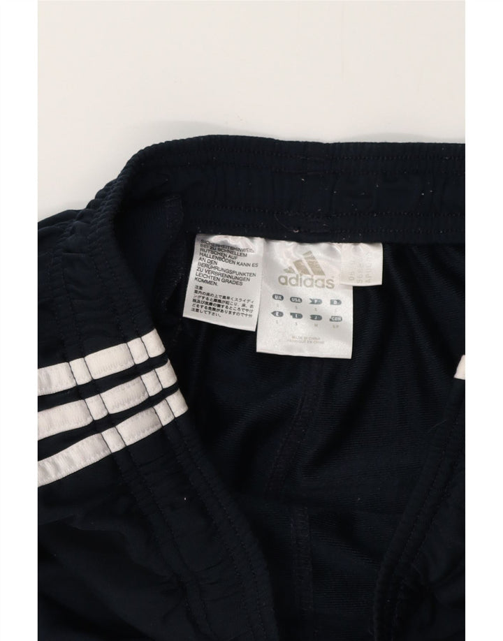 ADIDAS Mens Tracksuit Trousers Small  Navy Blue Polyester