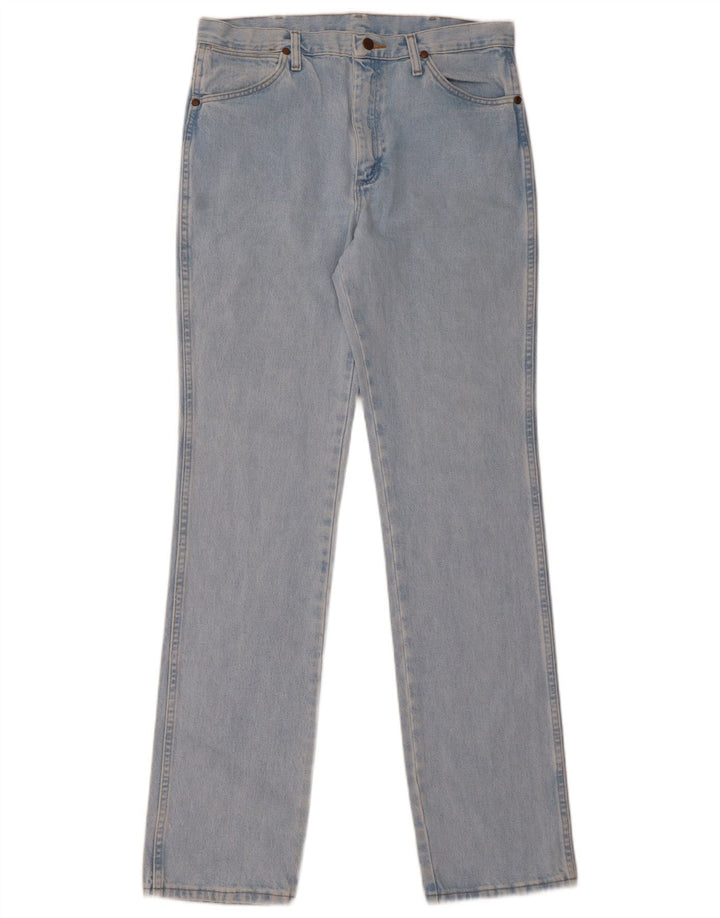 Wrangler muške ravne traperice W34 L36 plavi pamuk