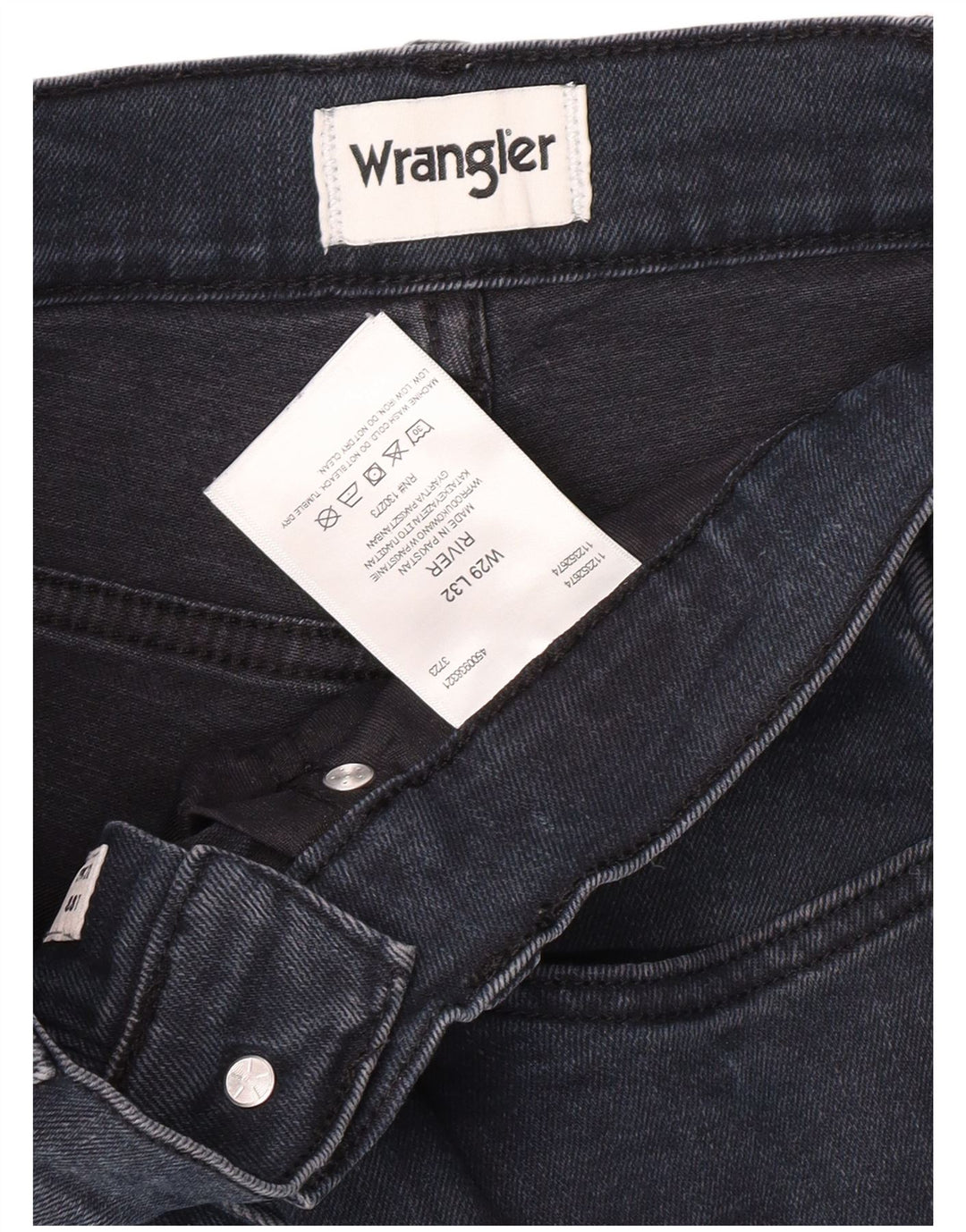 WRANGLER Muške River Slim traperice W29 L29 tamnoplavi pamuk