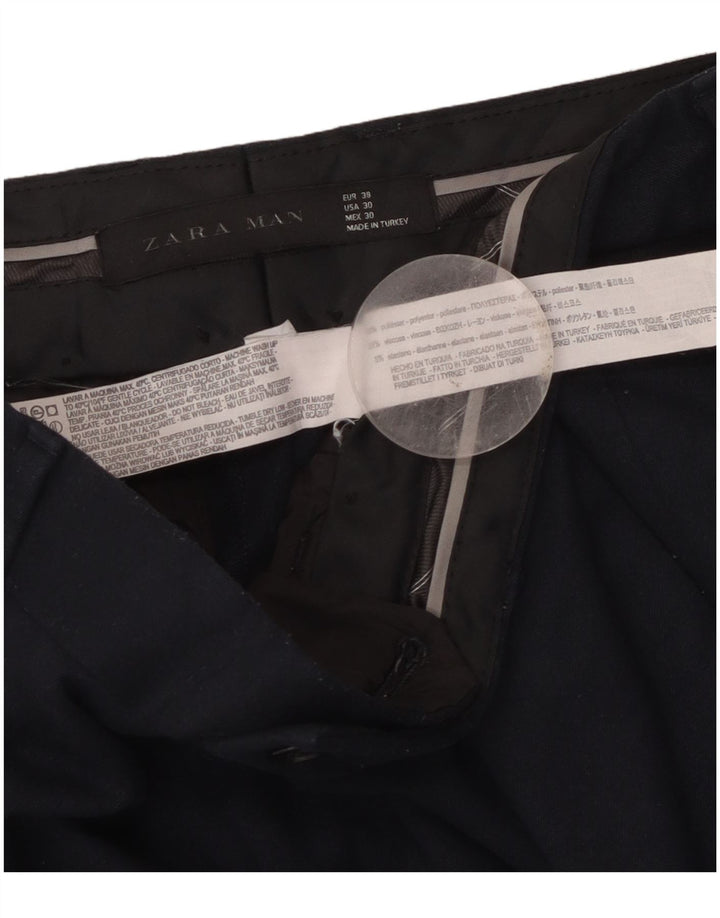 Zara muške skraćene hlače EU 38 male W30 L25 tamnoplavi poliester