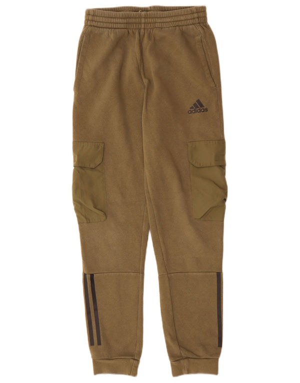 ADIDAS Boys Cargo Trenirka Hlače Joggers 11-12 godina kaki pamuk