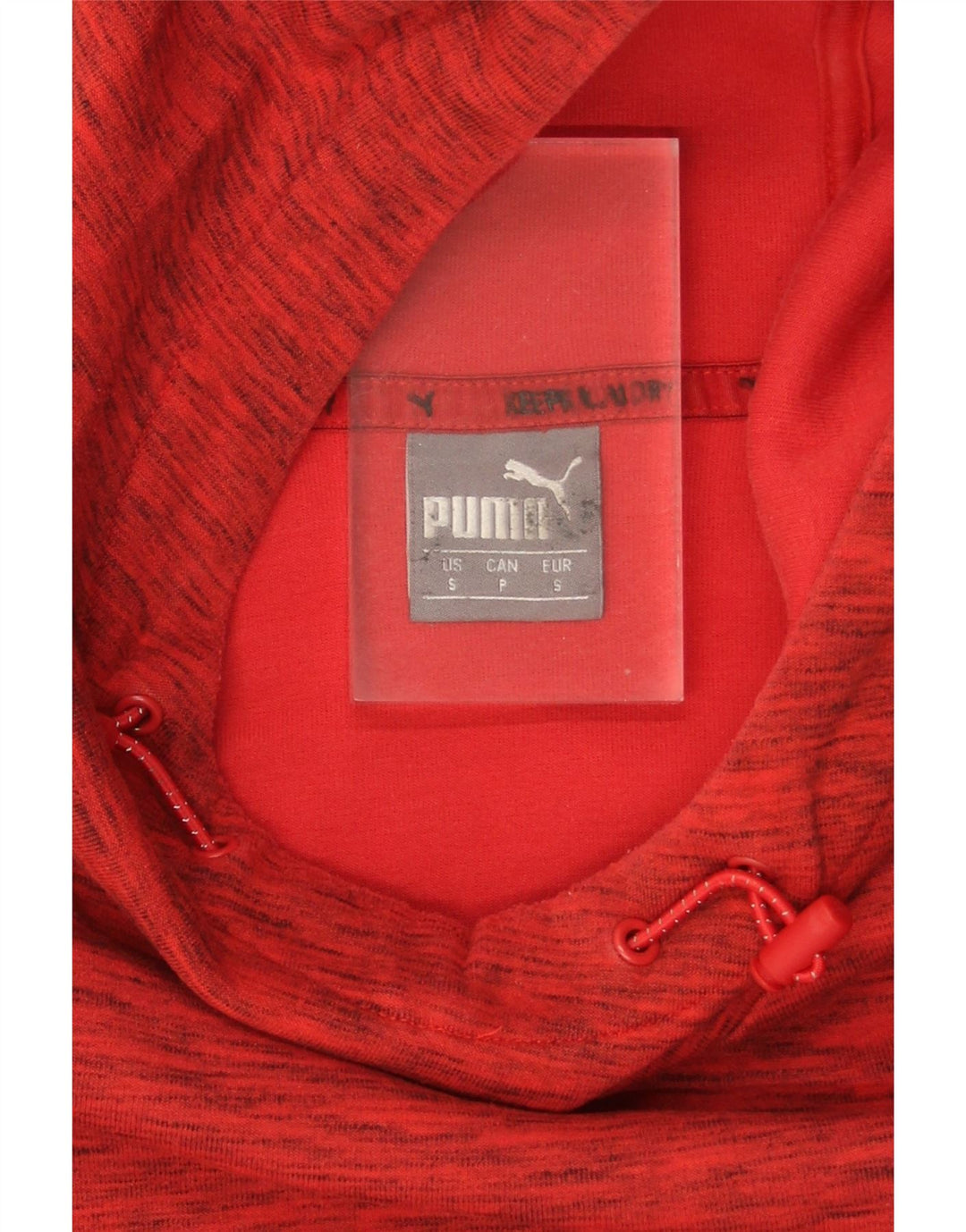 PUMA Mens Hoodie Jumper Small Red Flecked