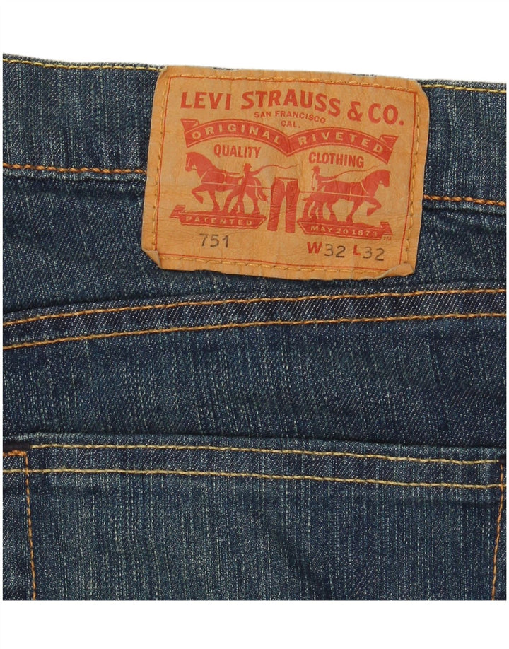 Levi's muške 751 ravne traperice W32 L32 tamnoplavi pamuk
