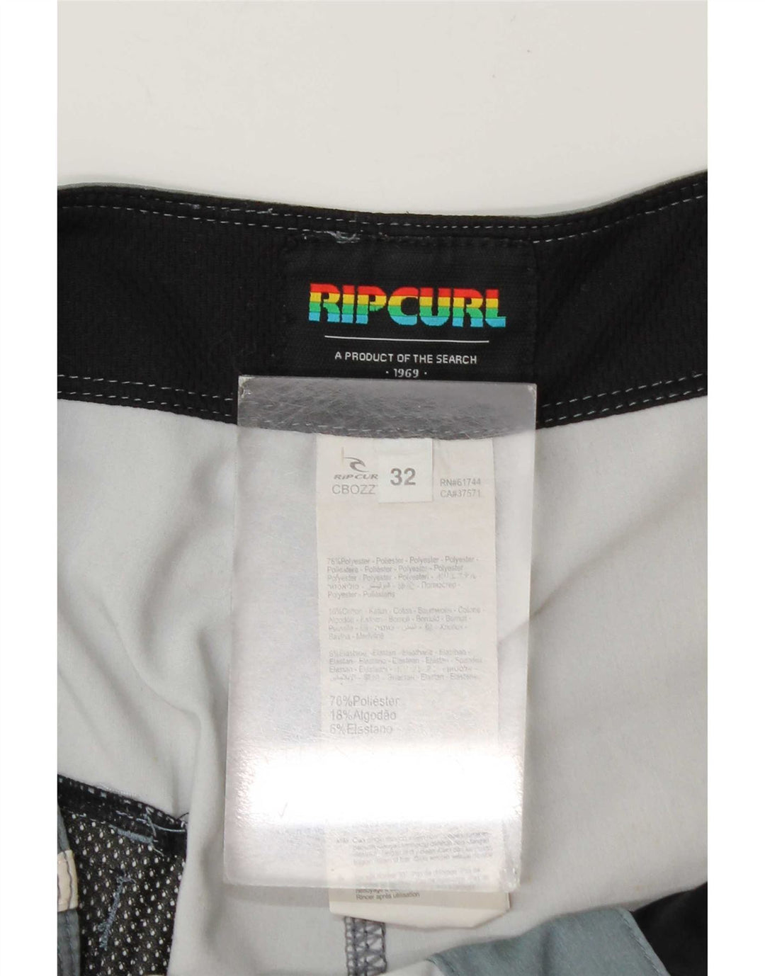 Rip Curl muške kratke hlače za kupanje srednjeg raznobojnog prugastog poliestera