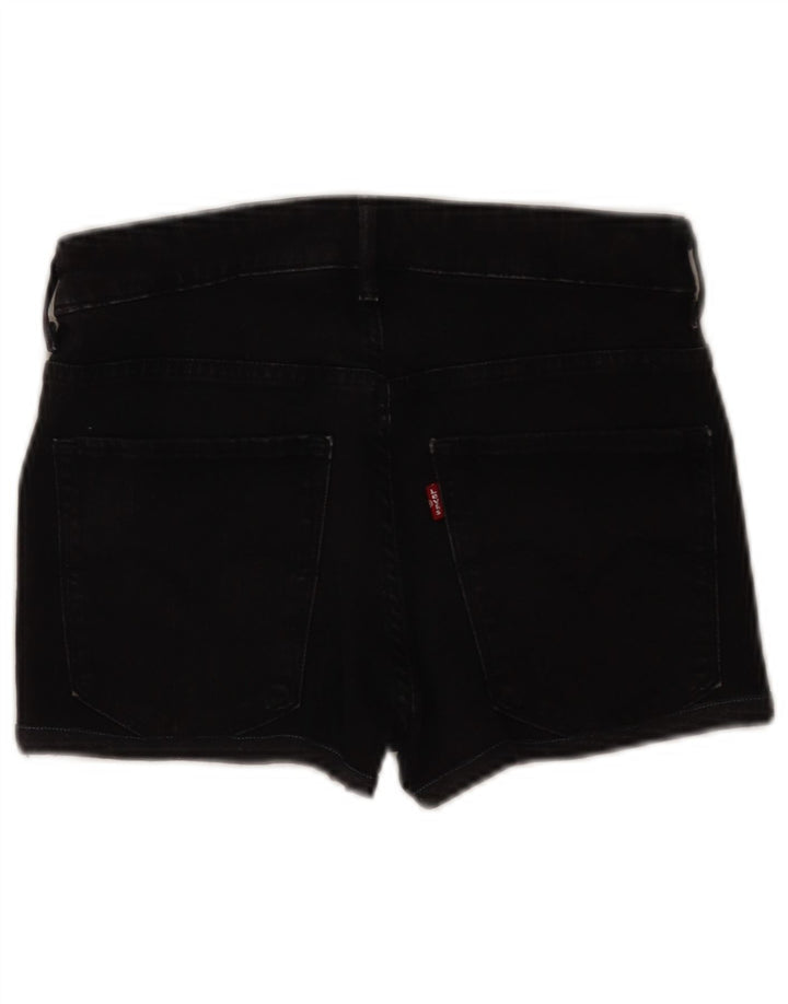 Levi's ženske vruće hlačice od trapera W28 Srednje crni pamuk