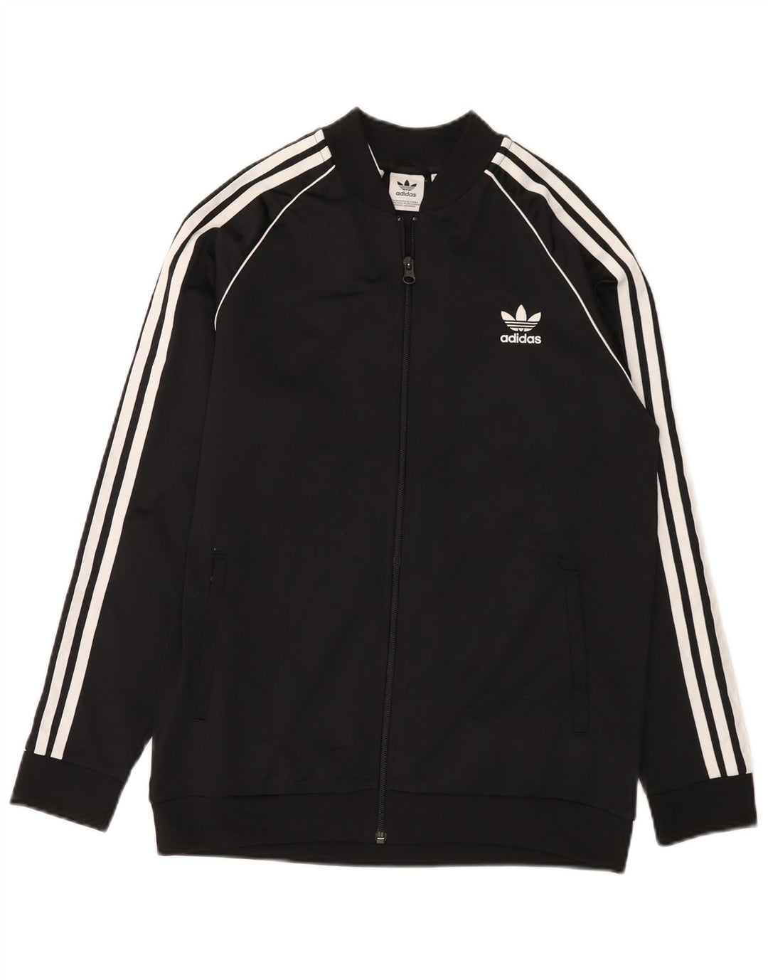 Gornja jakna od trenirke Adidas za dječake 15-16 godina, crni poliester
