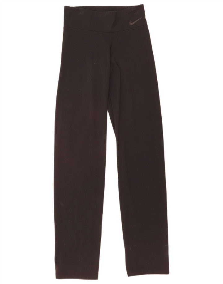 Nike Ženske Dri Fit Leggings UK 8 Male crne najlonske