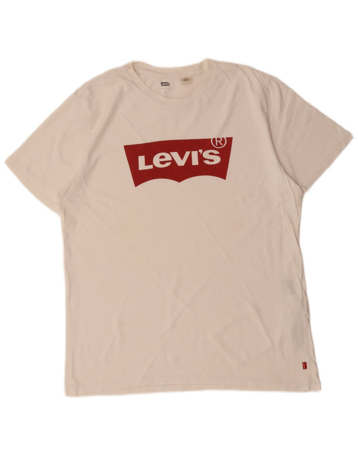 LEVI'S muška majica kratkih rukava s grafičkim motivima srednje bijele boje