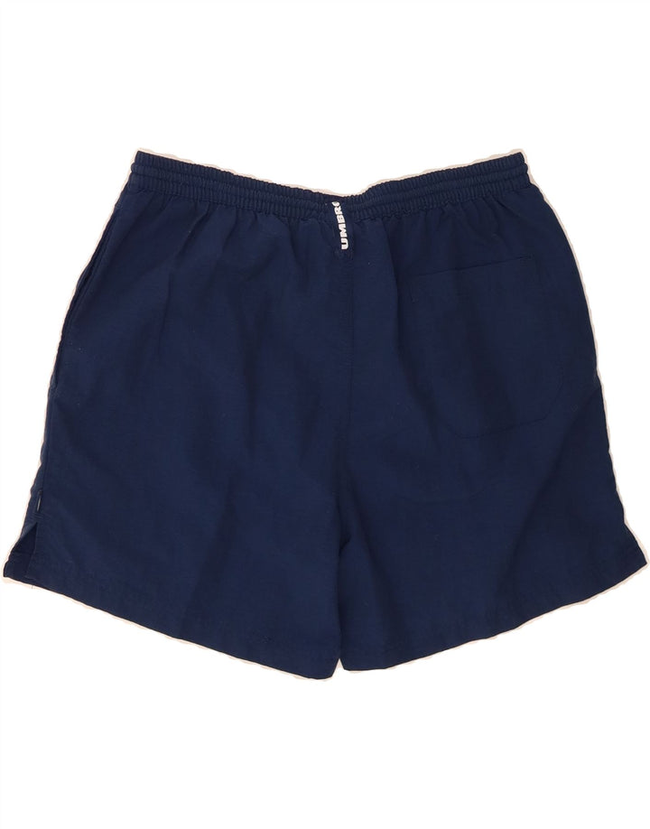 UMBRO Mens Sport Shorts Medium  Navy Blue Nylon Vintage Umbro and Second-Hand Umbro from Messina Hembry 