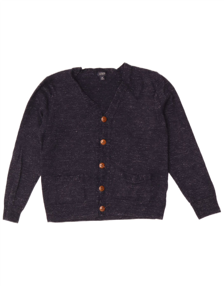 J. Crew muški uski pulover s kardiganom srednje tamnoplave boje s pjegama