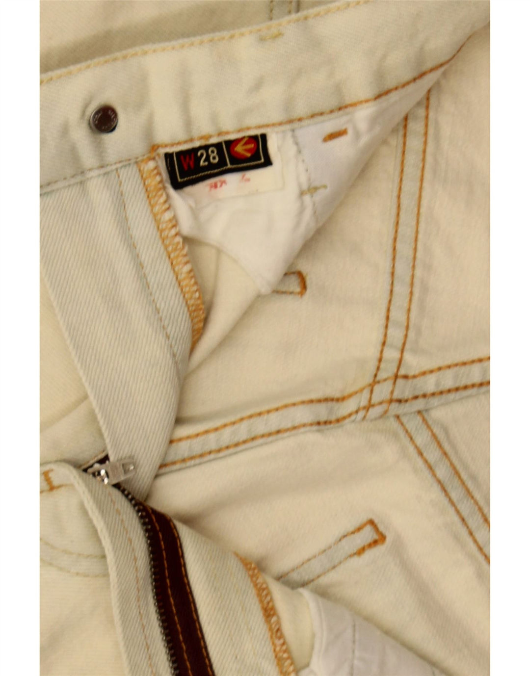 ENERGIE Womens Bootcut Jeans W28 L32 Off White Cotton Vintage Energie and Second-Hand Energie from Messina Hembry 
