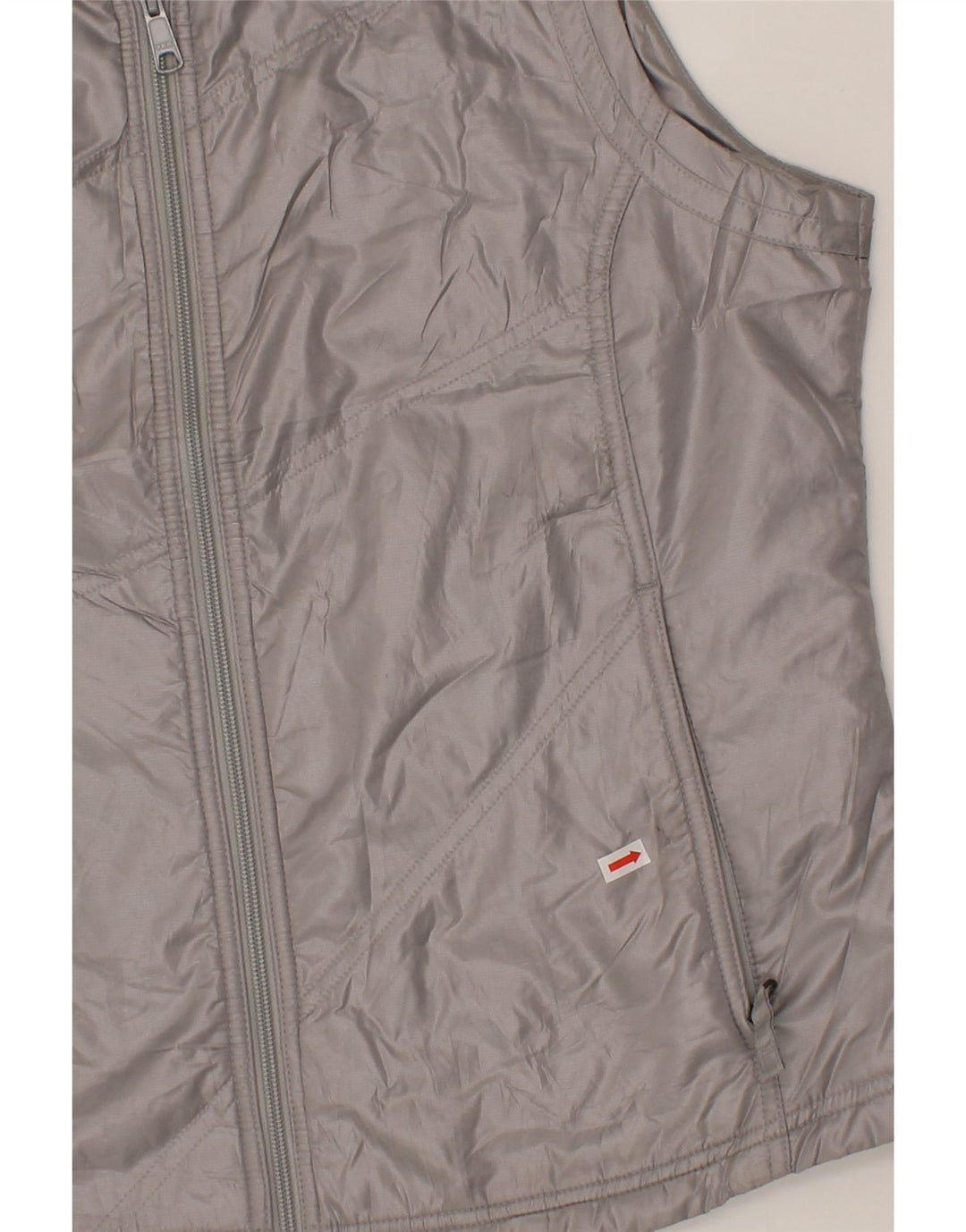 COLUMBIA Womens Padded Gilet UK 16 Large Silver Polyester Vintage Columbia and Second-Hand Columbia from Messina Hembry 