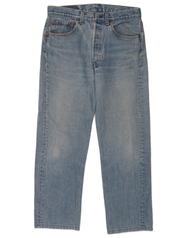 Levi's muške 501 ravne traperice W32 L27 plavi pamuk
