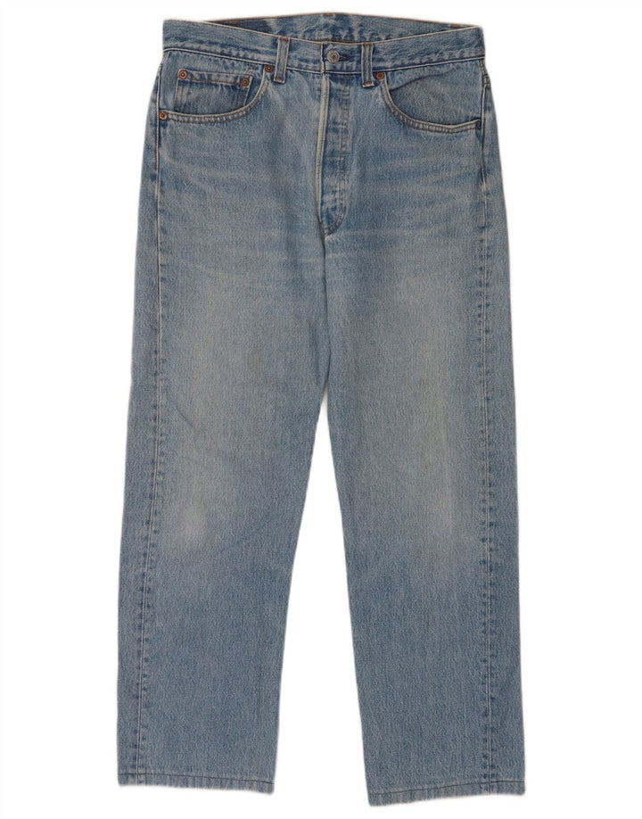 Levi's muške 501 ravne traperice W32 L27 plavi pamuk