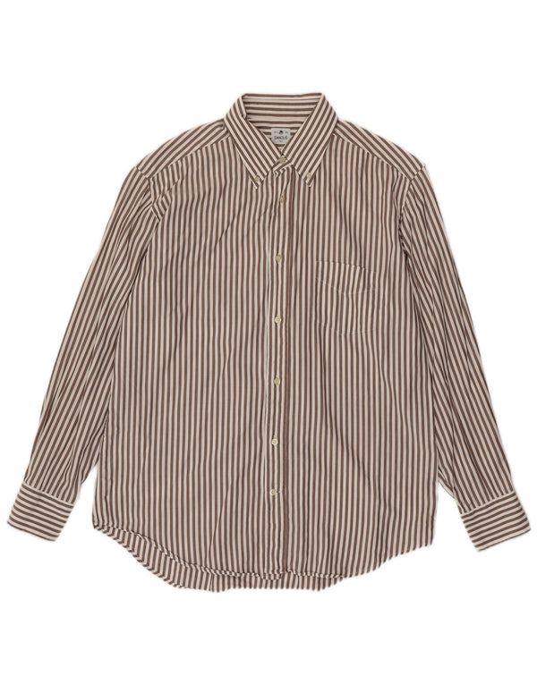 Danolis muška košulja veličina 44 17 1/2 XL pamuk na smeđe pruge