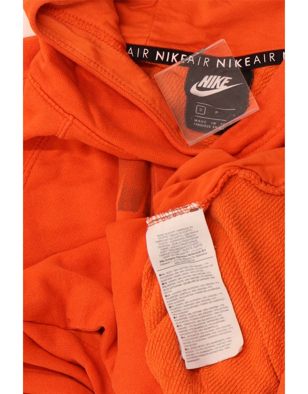 NIKE Ženska majica s kapuljačom s kapuljačom s grafičkim motivima UK 10 Small Orange Colourblock