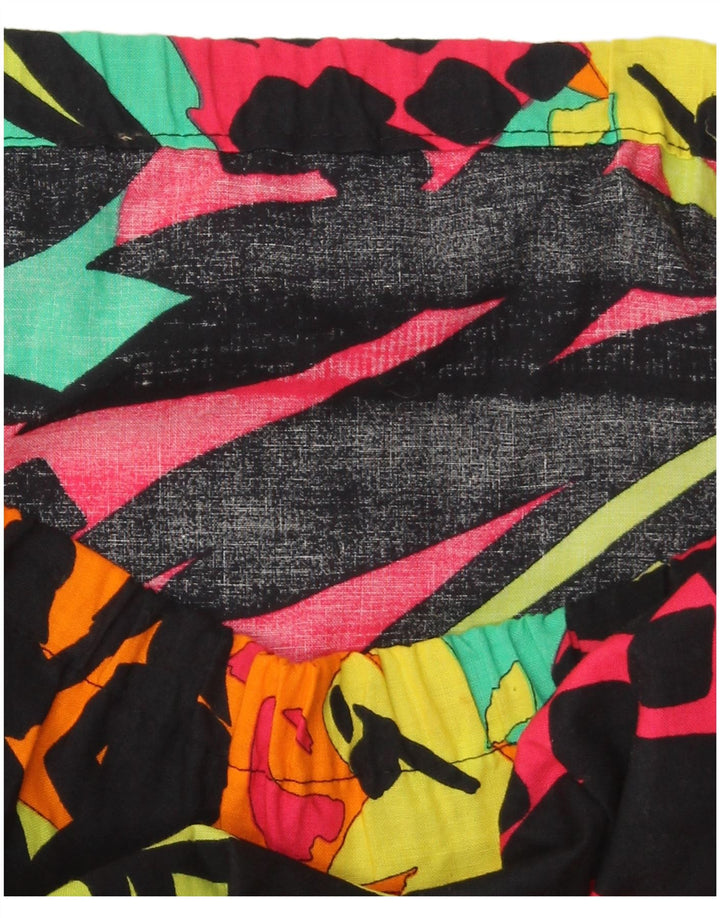 VINTAGE ženska grafička ravna suknja W40 2XL Raznobojni patchwork